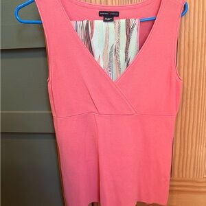 New York & Company Coral V-Neck Tank Top & Skirt Set